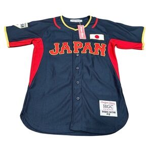 Headgear Classics Shohei Ohtani #16 Japan Baseball Jersey Navy Blue Red XS NWT